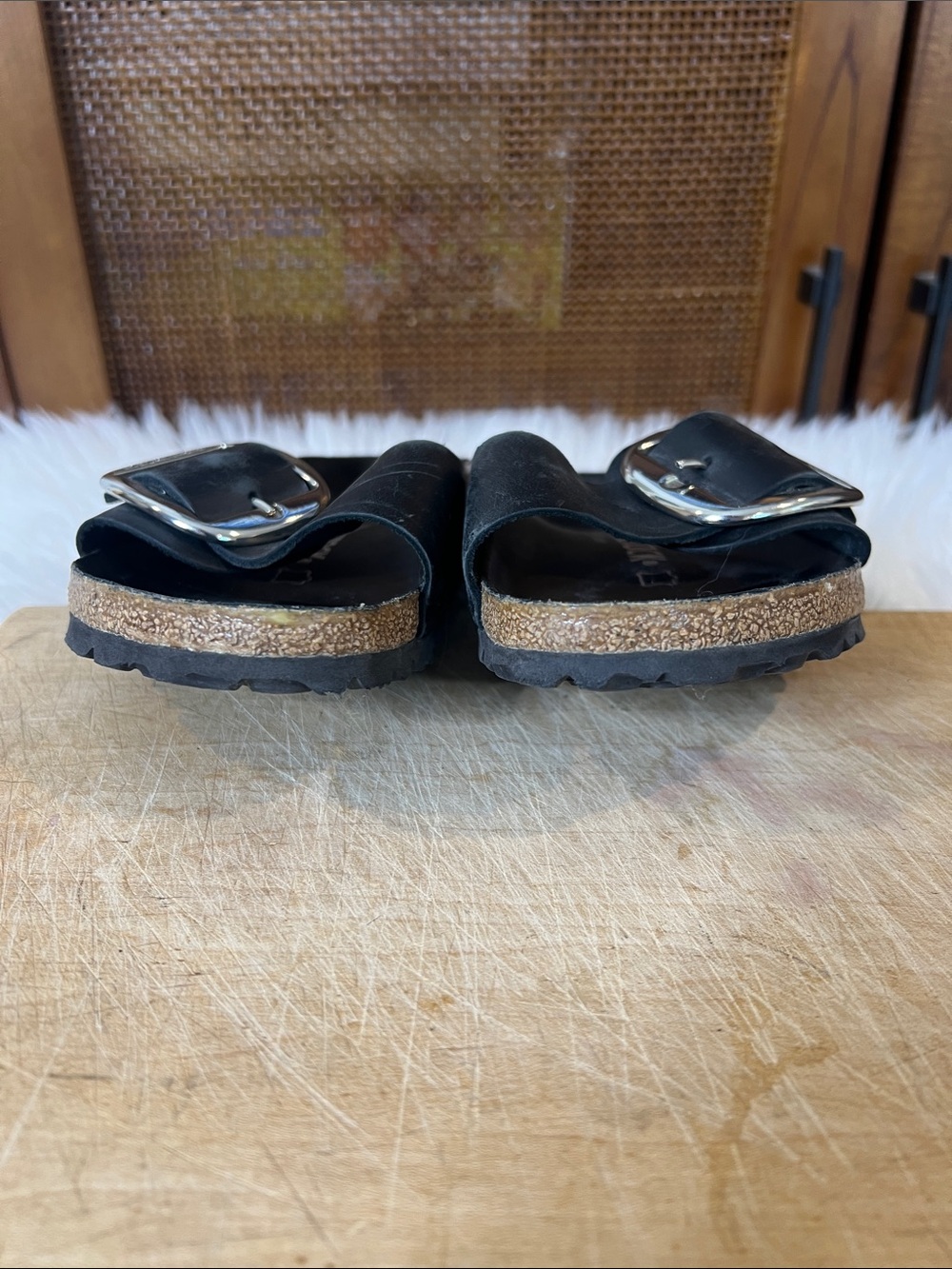Birkenstock Madrid Big Buckle Nubuck Sandals - Picture 7 of 7